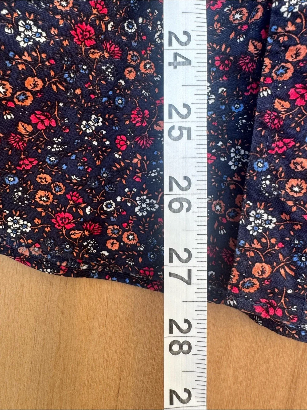 J. Crew Men’s 100% Cotton Navy Floral Button-Down Shirt